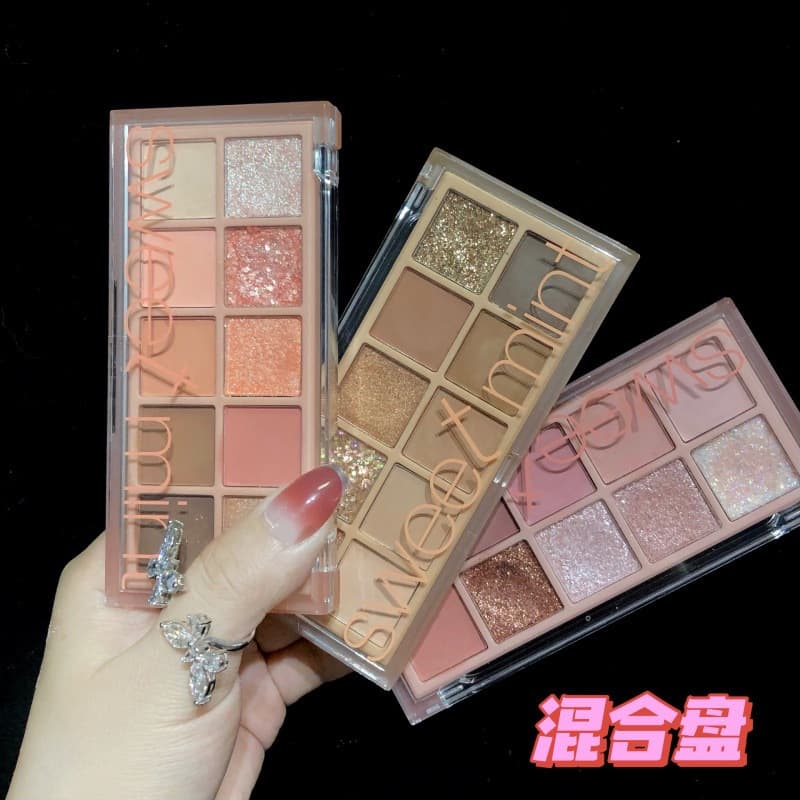 SWEET MINT 10 color eye shadow niche brand genuine super flash pearlescent matte earth color internet celebrity hot model wholesale