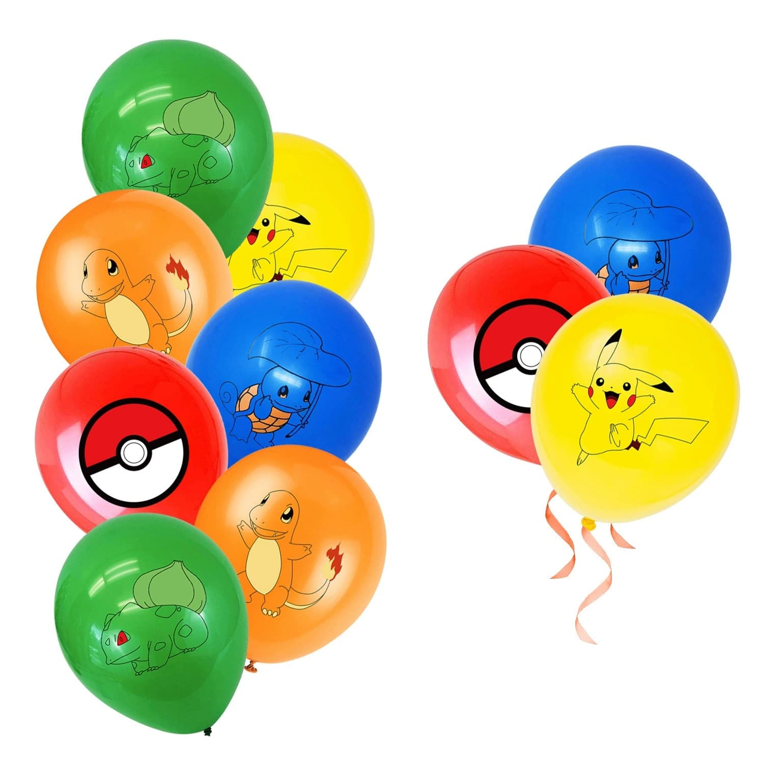 Pikachu Balloon Set Pokémon Baby Birthday Party Decoration Supplies 12-inch Latex Fun Cute Cartoon