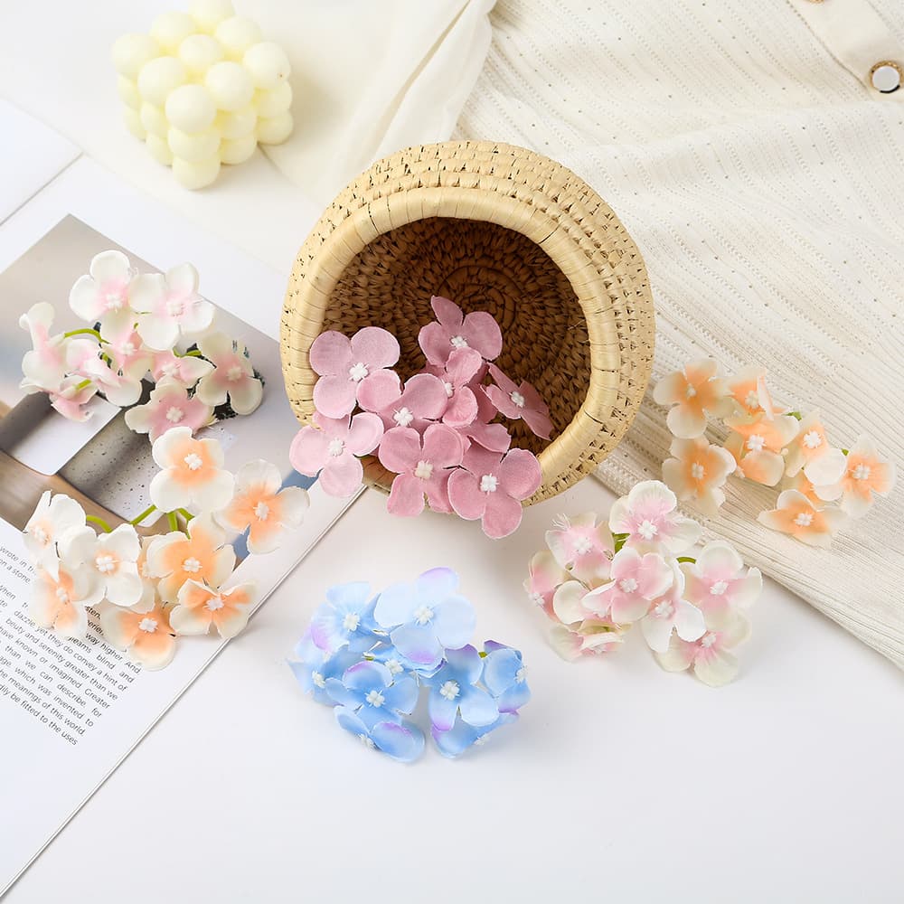 Forest-style Artificial Silk Flowers DIY Craft Materials, Ancient Hanfu Hair Accessories, Clothing Decoration, Bouquet Arrangement Supplies