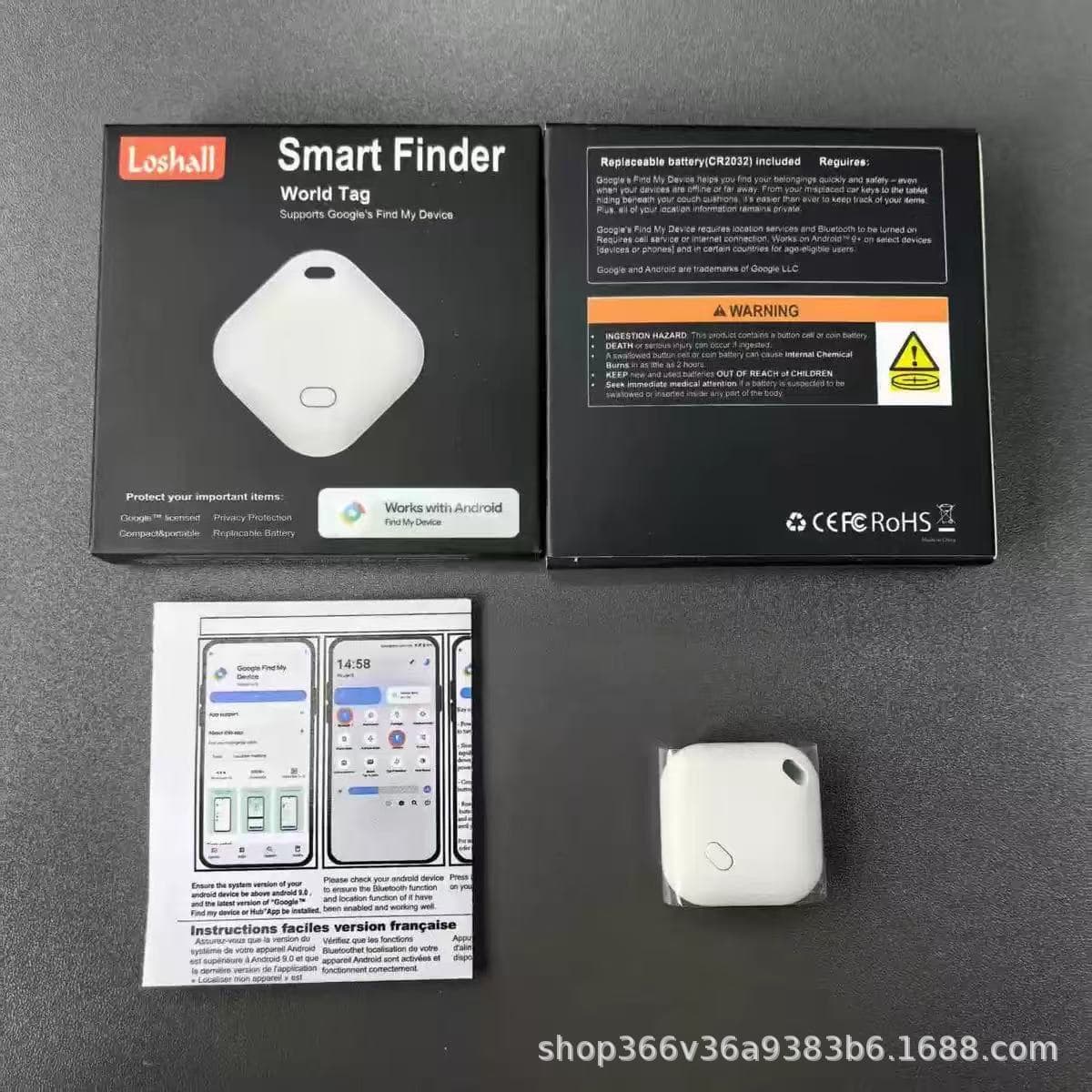 Cross-border compatible Apple and Android dual-system tracker Find My Google Android anti-lost device