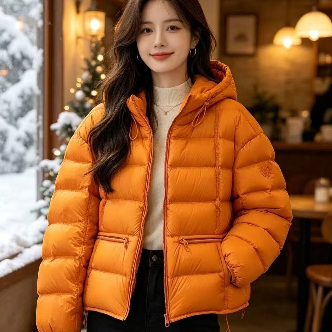 A dropshipping 2026 new cotton-padded jacket for women, winter short, thickened fashionable cotton-padded jacket for women, loose warm cotton-padded jacket for women