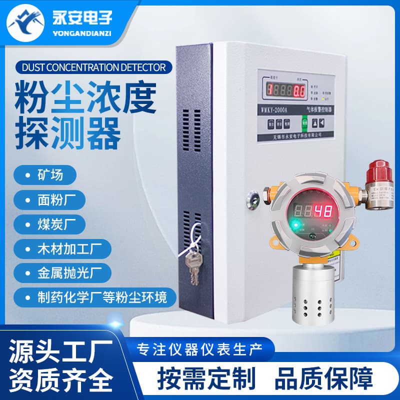 Dust Detector Workshop Grinding and Spraying Aluminum Powder Particle Concentration Detector PM10 Concentration Detection Alarm