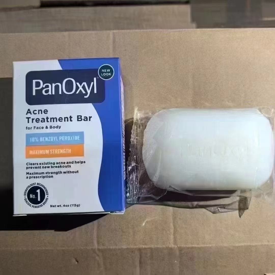 USA Panoxyl 10% Benzoyl Peroxide Acne Treatment Solid Soap, BPO, Ban Sai, Deep Cleansing for Face and Body