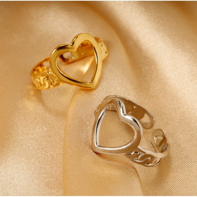 High-end, Instagram-worthy ring, luxurious and fade-resistant, oil-pressed, adjustable opening, niche couple's bracelet.
