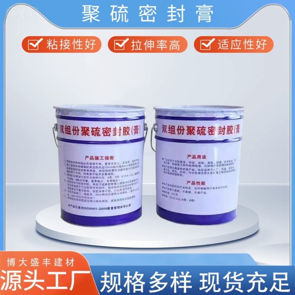 Manufacturer Wholesale Building Two-Component Polysulfide Sealant Polyurethane Sealant Joint Waterstop Building Sealant Paste