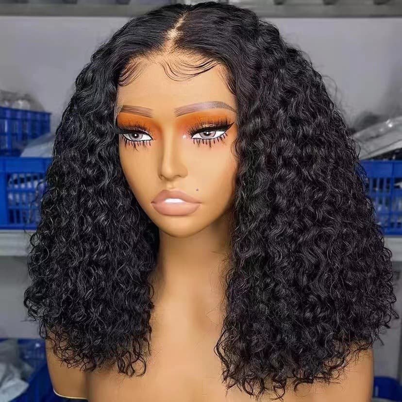 New Amazon Women's Wig African Cross-Border Fashion Explosive Small Curl Short Curly Black Wig Hairpiece