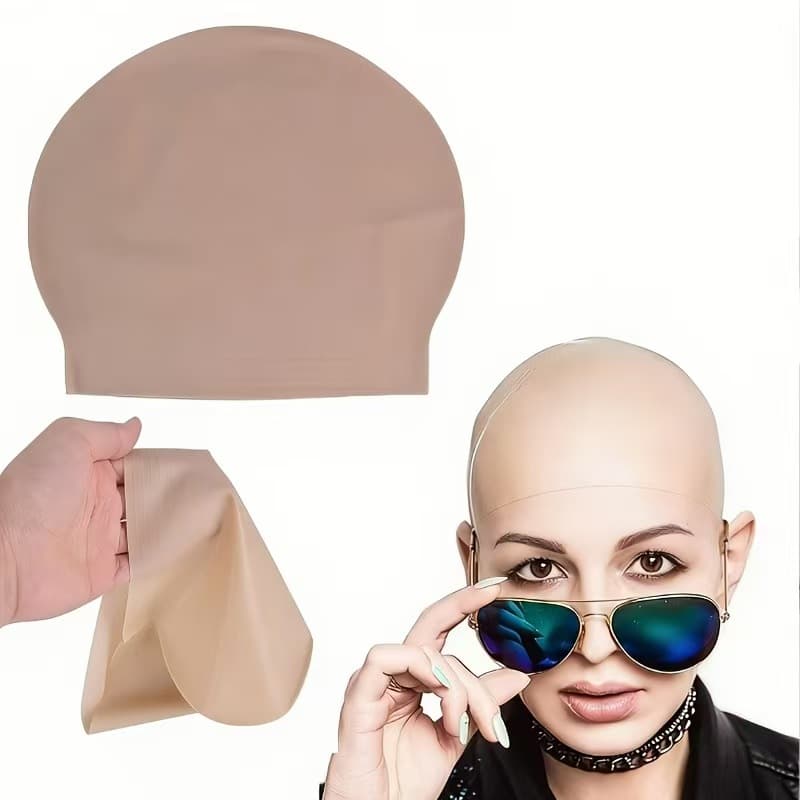 Cross-border New Hot-Selling Bald Cap Cosplay Costume Prop Wig Head Cover Latex Bald Cap Party Makeup Prop