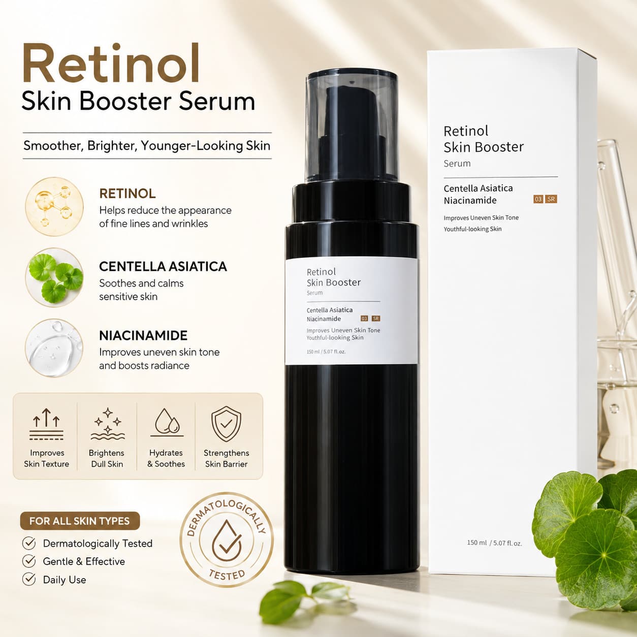 Cross-border Hot Product Retinal Skin Booster Serum Retinol Serum Hydrating Serum Moisturizing