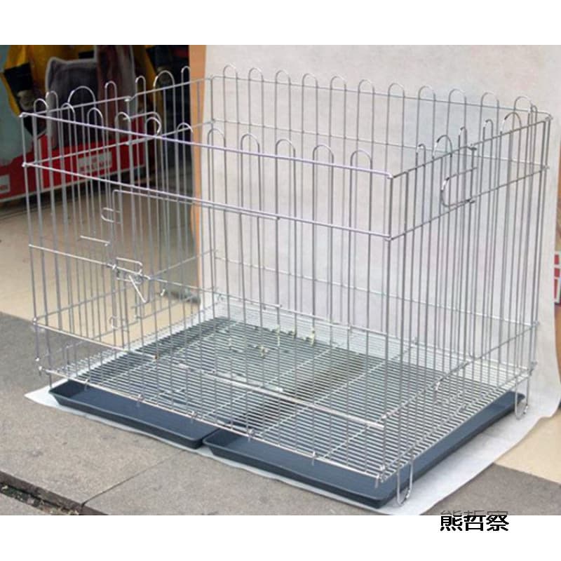 Pet Dog Playpen Lejia Playpen Dog Play Cage Chrome-Plated Foldable Four-Panel Cat and Dog Display Cage