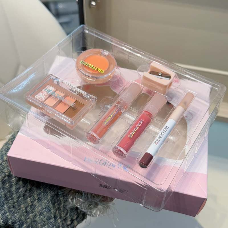 HERORANGE Mini Makeup Set Matte Blush Eyeshadow Palette Long-lasting Pigmented Waterproof Sweat-resistant Makeup Kit