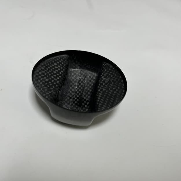 Dry Carbon Fiber Fuel Tank Cap MP Style for Car, Dry Carbon Fuel Warning Cap, Fuel Tank Inner Cap Decoration Modification