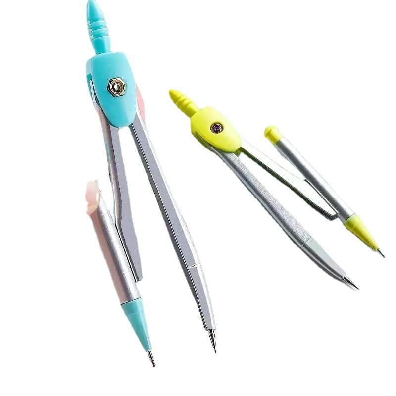 Compass and Ruler Set for Primary School Students, Protractor, Triangle Ruler, Exam Stationery, 7-Piece Straight Ruler and Compass Kit Wholesale
