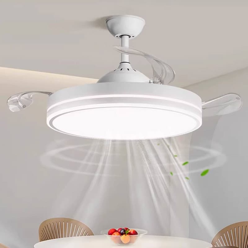 Lamps invisible fan lamp ceiling fan lamp ceiling home living room dining room bedroom fan chandelier lamp led eye protection