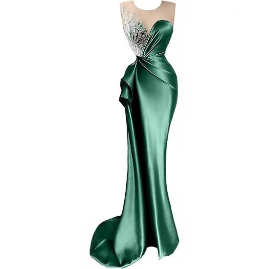Luxury High-End Evening Gown with French Strapless Design, Waist-Cinching Mermaid Silhouette Slimming Dress for Cross-Border European and American Markets