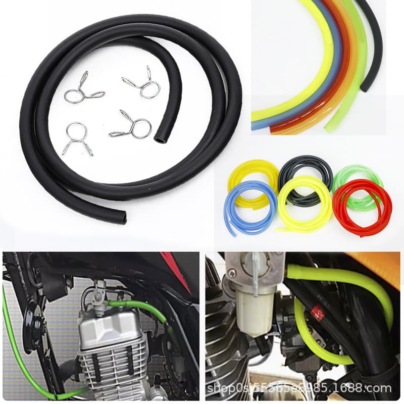 Motorcycle accessories modified oil pipe fuel pipe motorcycle gasoline pipe high temperature resistant color oil pipe 1 meter