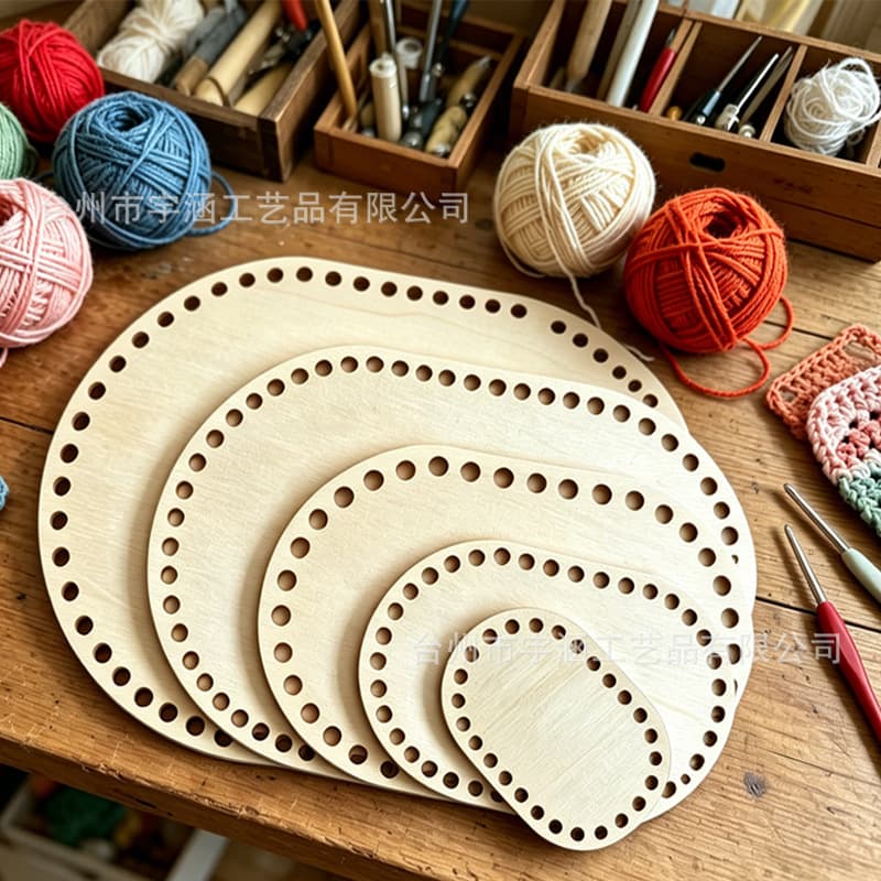 Wooden Pegboard Hook Plywood with Holes Punched Wooden Baby Crib Bed Base Board Weaving Poplar Wood Sheet