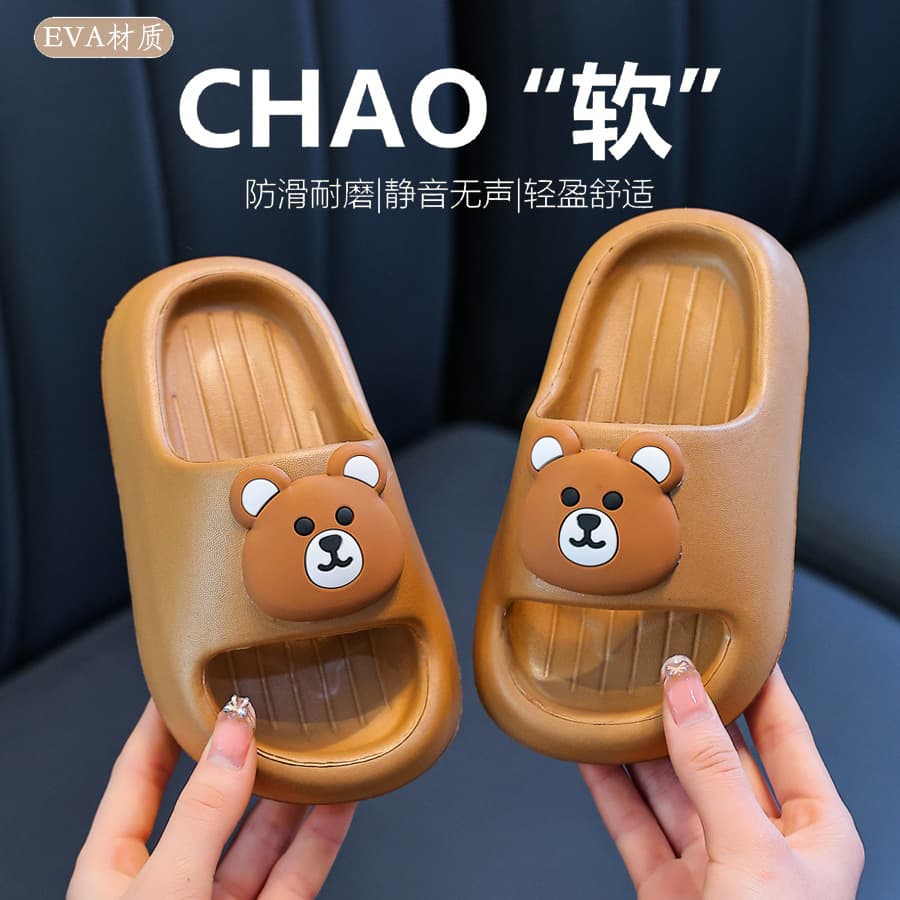 EVA Cartoon Kids Slippers for Girls Summer 2026 New Non-Slip Thick Sole Indoor Sandals for Boys