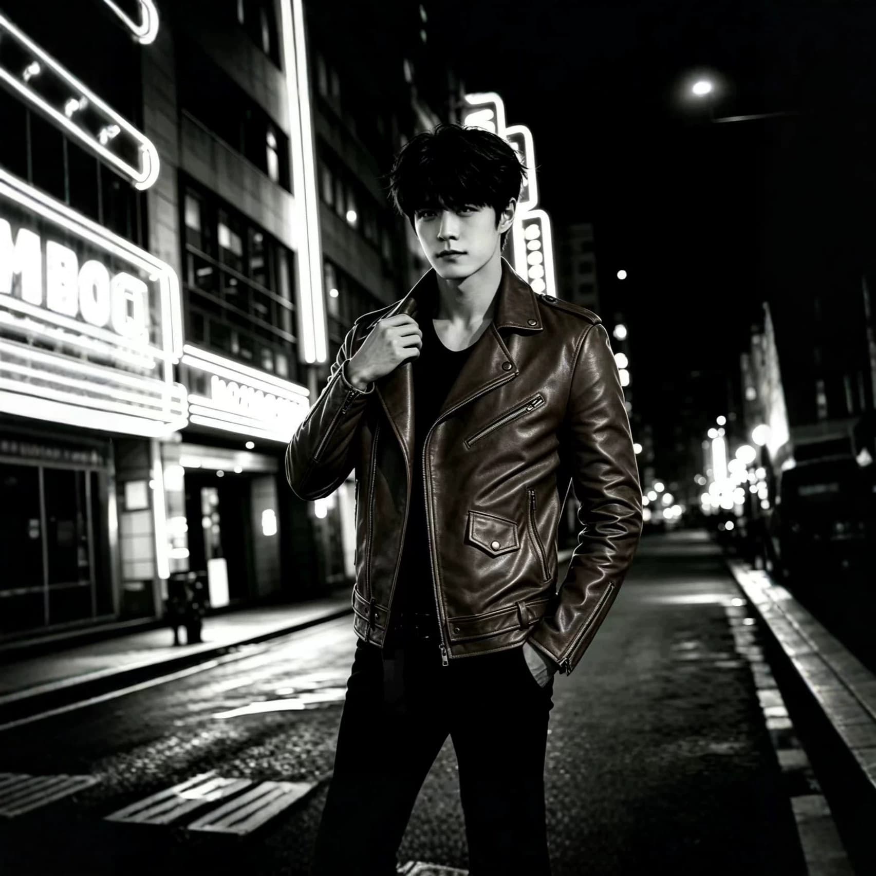 New Men's Leather Jacket Trendy Men's Motorcycle Leather Jacket New Products Factory Direct Plus Size Men's Color