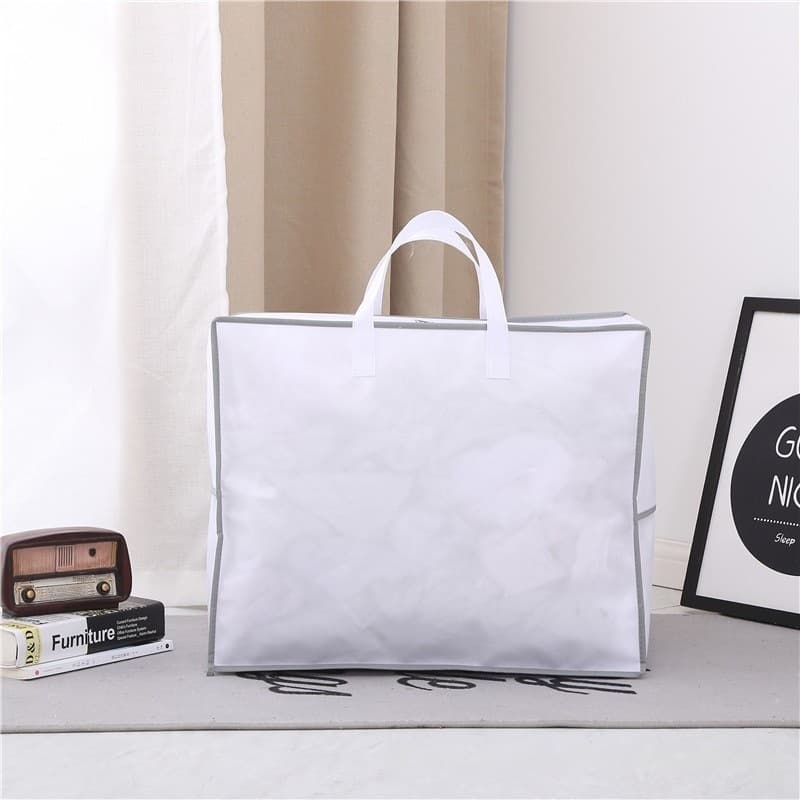 Non-woven bag home textile packaging bag, four-piece set packaging gift bag, PVC zipper customizable printed logo storage