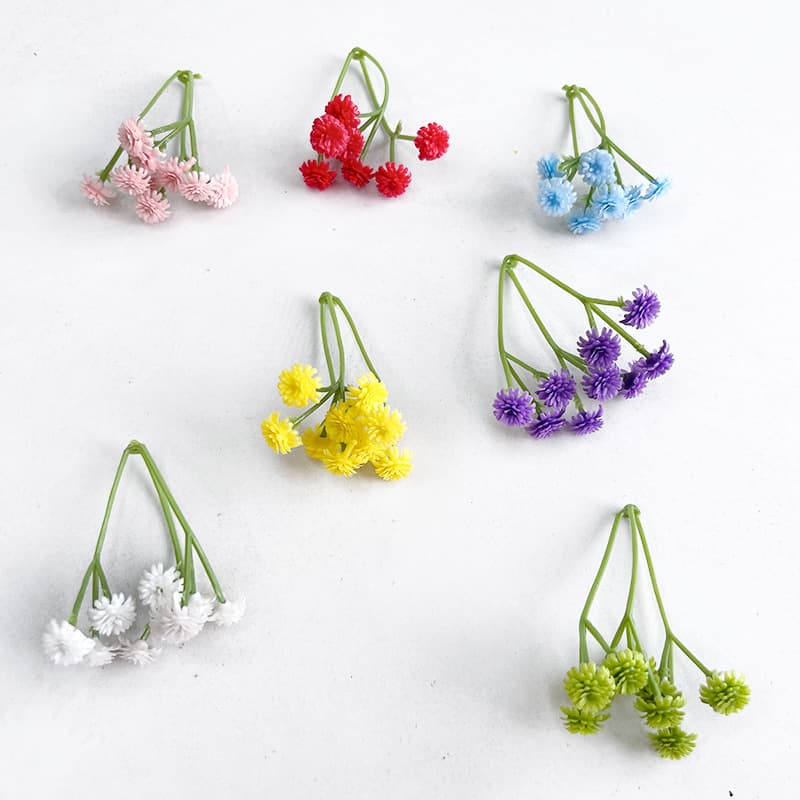 Three-Branch Baby's Breath Artificial Flowers DIY Handcraft Pairing, Clothing Hair Accessories Decor, Fake Flower Floral Photography Props