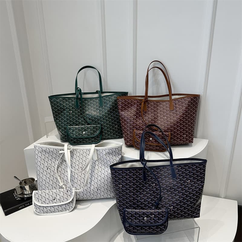 Dog Tooth Bag 2024 Autumn New Old Flower Bag Commuting Tote Bag Large Capacity Single Shoulder Women's Portable Mummy Bag