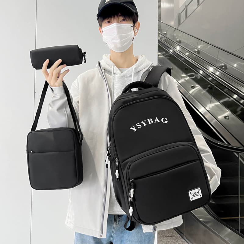 Korean-style middle school girls' large-capacity backpack, simple and versatile, stylish for college students, new commuter bag