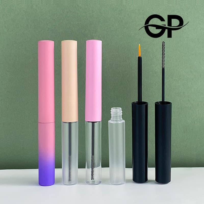 Cross-border in-stock eyebrow gel setting liquid packaging 5ml mascara tube eyelash glue bottle eyebrow dye cream packaging customization