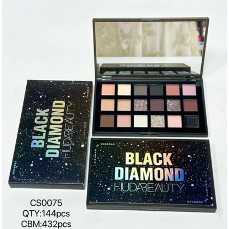 HUDA BEAUTY 18-color eye shadow palette Eye shadow low saturation daily versatile earth color