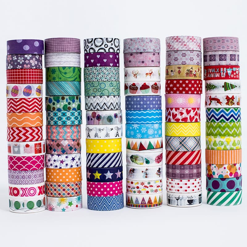 Manufacturer Cross-Border Drop Shipping Cartoon Christmas Holiday DIY Decorative Stationery Colorful Scrapbooking Stickers and Washi Tape