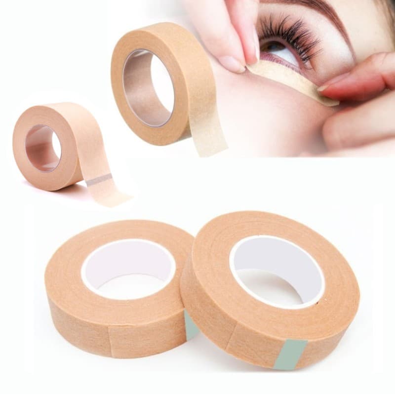 Eyelash Extension Taiwan Skin-Colored Tape 1.25*9m Non-Woven Tape Breathable Upper and Lower Eyelash Isolation Pad