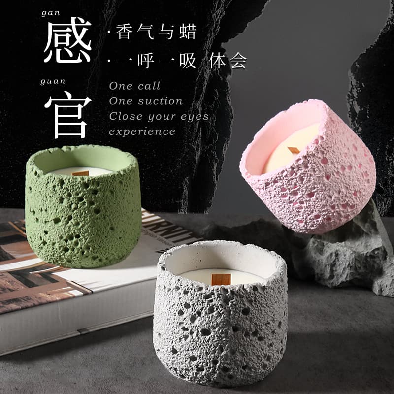 Modern Gardener Aromatherapy Candle Bedroom Home Use Subtle Long Lasting Fragrance Vintage Gypsum Cup Space Cup Decoration