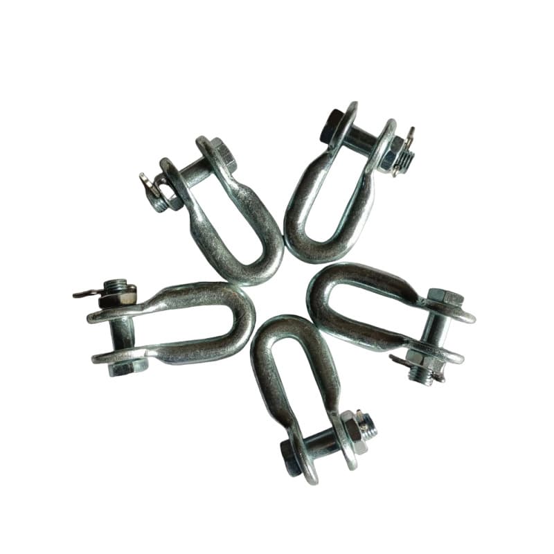 Stranded U-shaped Shackle, Hot-Dip Galvanized Iron Fittings for Power Connection, Distribution Equipment, Fiber Optic U-shaped Shackle