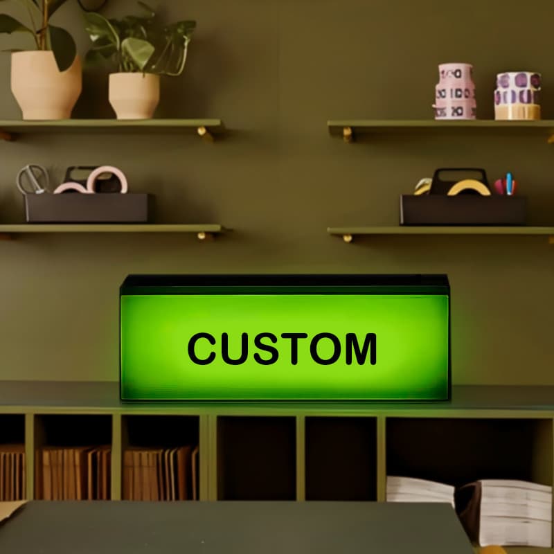 Modern Industrial Style Acrylic Light Box Advertising Sign Wall-mounted Atmosphere Decor