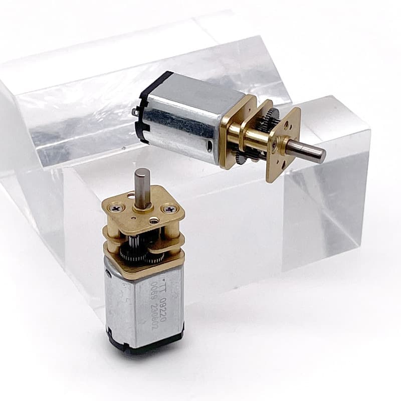 12V DC reduction gear micro motor, low noise, high torque, long life 6V micro reduction motor