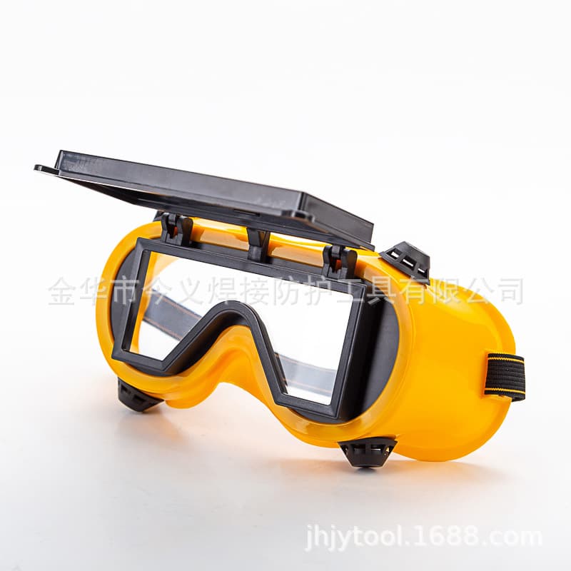 Double-Flip Welding Goggles, Impact-Resistant Anti-Glare Eye Protection for Welders