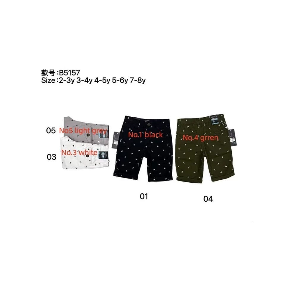 Cross-Border Boys Plain Chinos Shorts, Children's Shorts, In Stock, Factory Boys Chinos Shorts