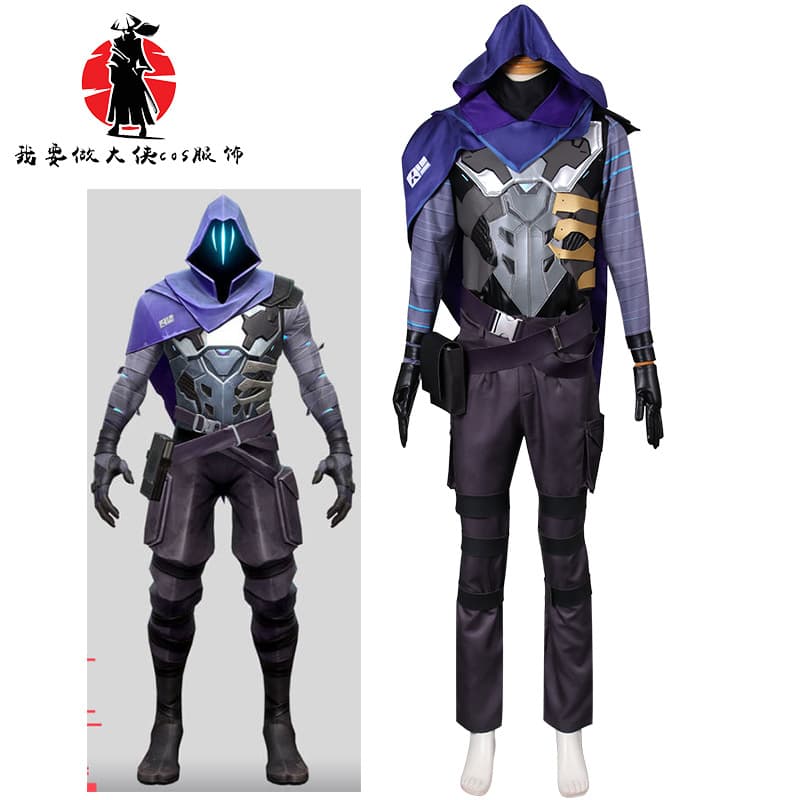 Valorant Fearless Contract Omen cos clothing in stock with free shipping