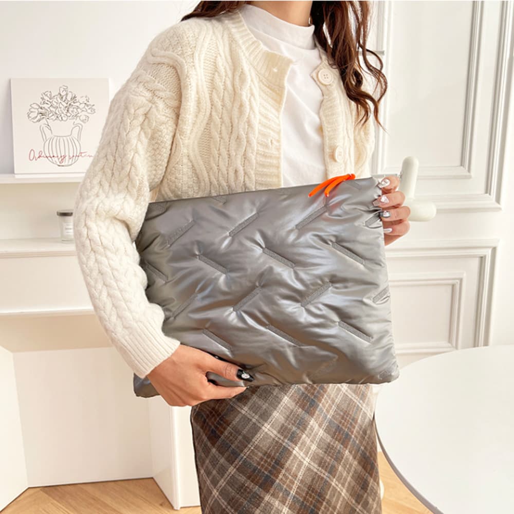 Cross-border new fashion women's computer bag large capacity ultra-light 14-inch laptop tablet inner sleeve storage bag