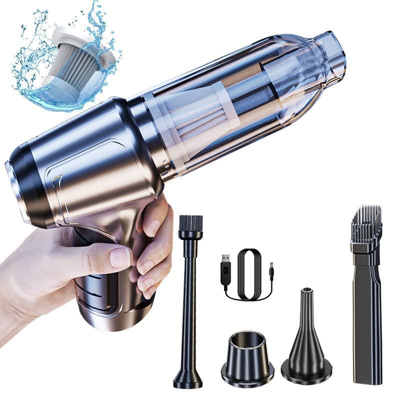 Temu Hot Selling Car Vacuum Cleaner, Wireless Charging, Compact, High Power, Strong Suction for Car Interior