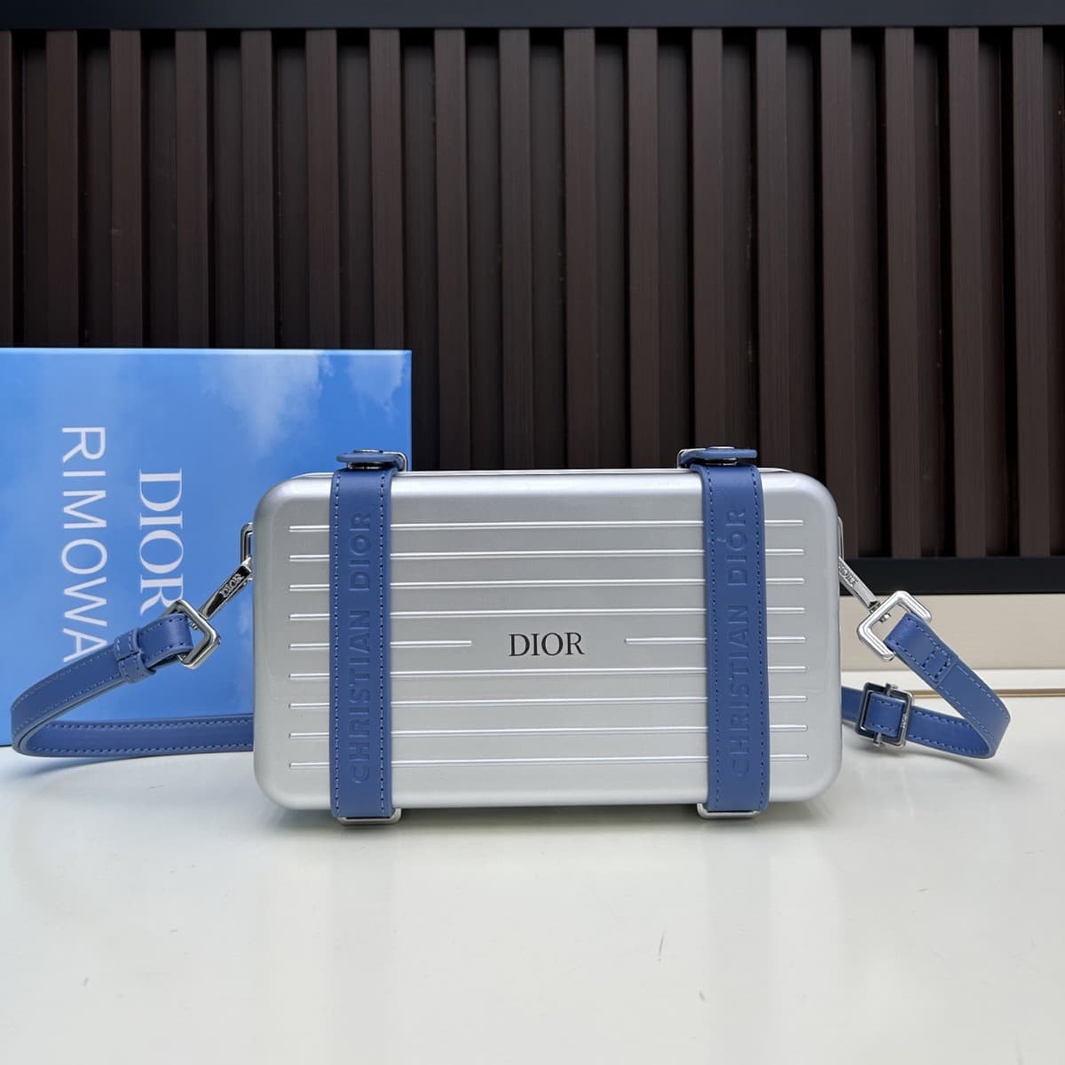 RIMOWA co-branded Dior Personal aluminum magnesium alloy mobile phone bag crossbody bag