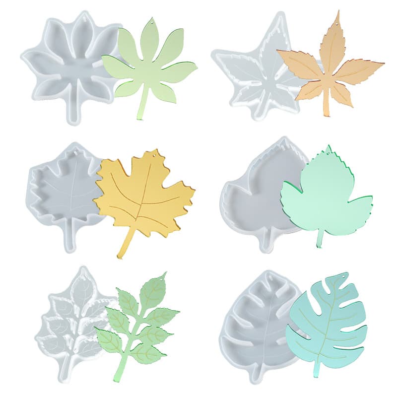 33 Styles Crystal Resin Molds Square Round Cup Leaf Snowflake Star Coaster Silicone Mold Wholesale
