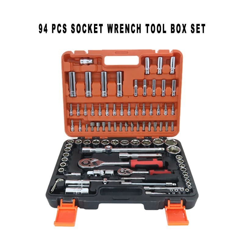 Automotive Mechanical Repair On-Board Oil Socket Wrench Toolbox Set Complete Hardware Kit Factory Wholesale