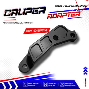For Honda ADV150 CNC P4 Four-Piston Adapter Bracket 267mm Brake Caliper Combo