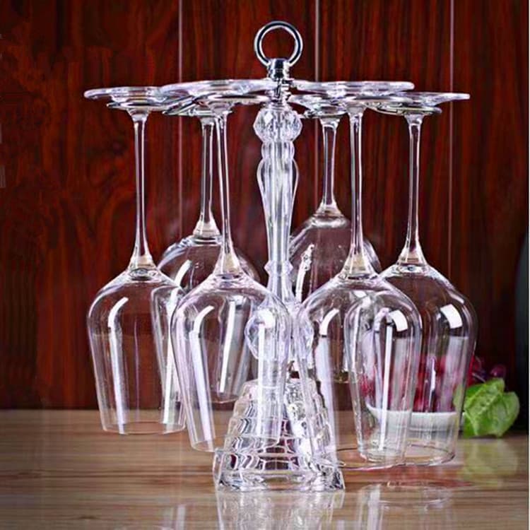 Creative Crystal Tower Wine Glass Rack European Style Goblet Rack Home Stemware Hanging Rack Red Wine Glass Set
