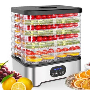 Spice Herb Dehydrator Machine Home Vegetable Dryer Transparent Fruit Dryer Machine Touch Control Pet Food Air Dryer