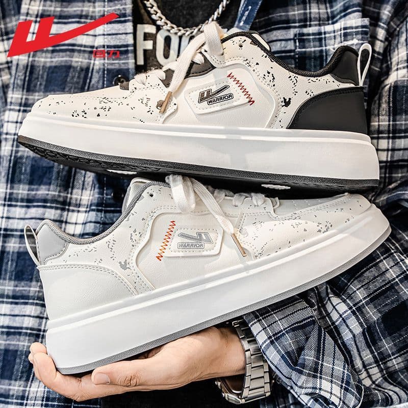 Warrior Men's Sneakers 2026 New Spring Trendy Casual White Shoes for Men