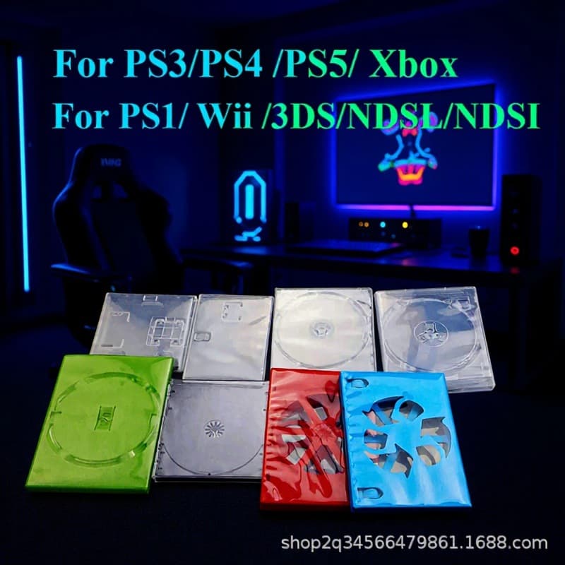 Compatible with PS3, PS4, PS5, Wii, Xbox, Switch, 3DS, NDSL, NDSI Disc Case Card Case Collection