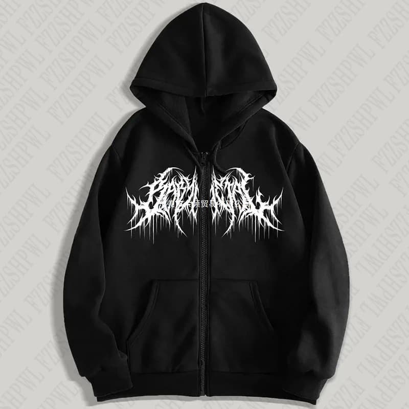 Millennium Hoodie, Men's, Printed Clothing, Hip-Hop Style, Gothic, Long Sleeve, Winter
