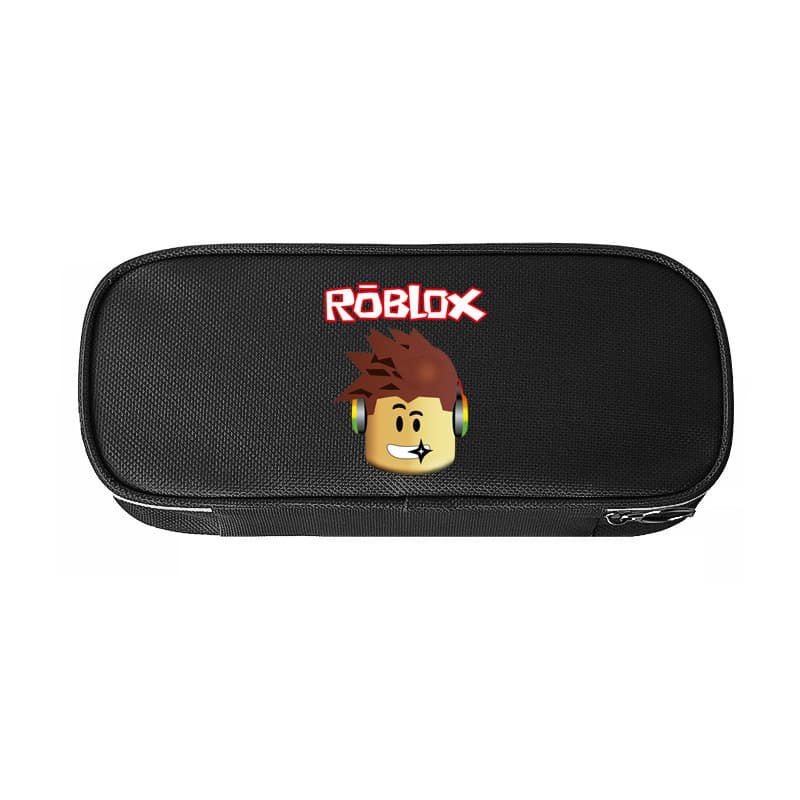 ROBLOX Pencil Bag Game Canvas Stationery Bag Coin Purse Zipper Pen Case Student Storage Bag Cross-Border Peripheral