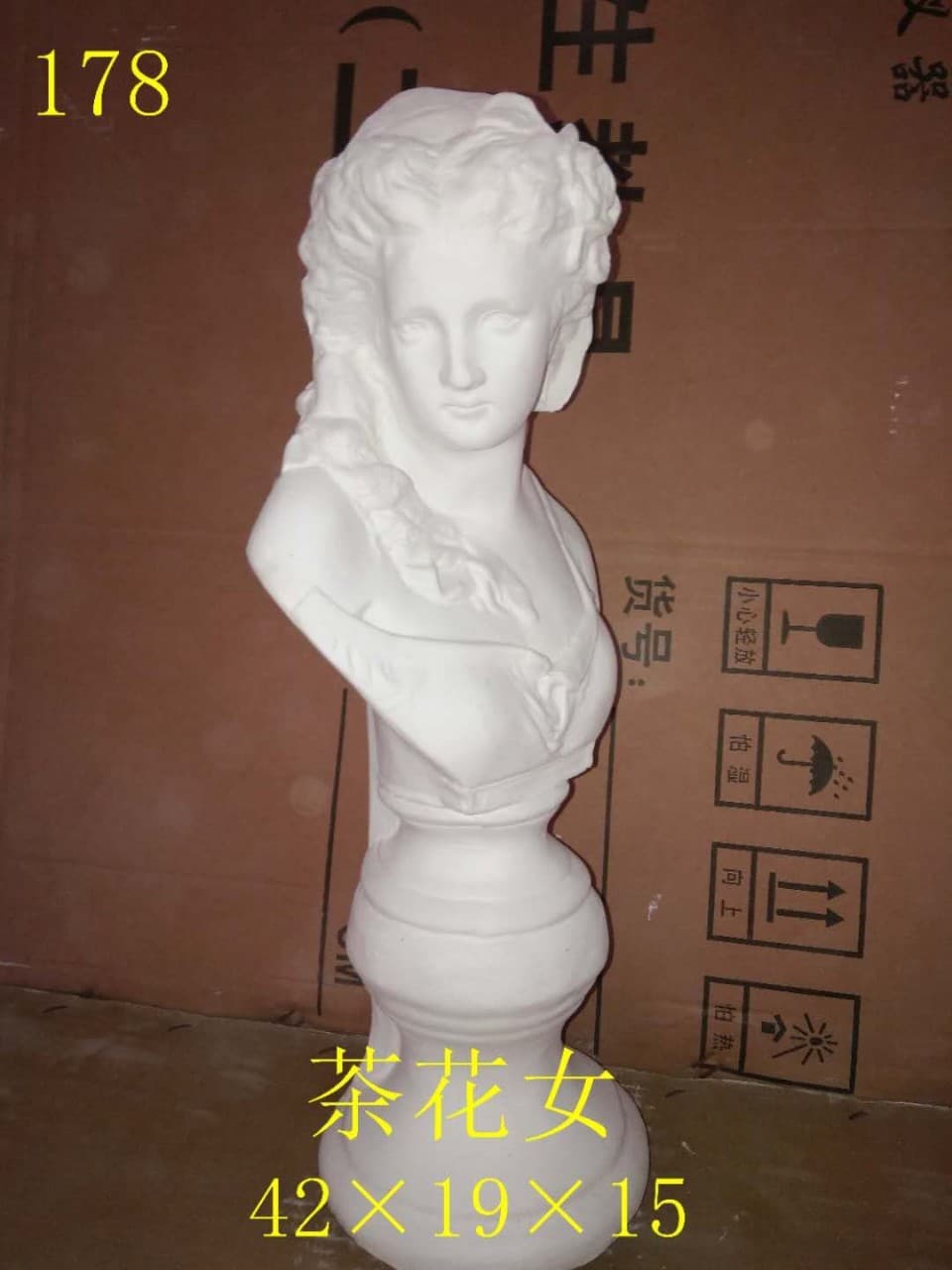 Factory Direct French Girl Plaster Statue Art Sketch Teaching Aid Female Child Head Facial Features Hands Feet Bust